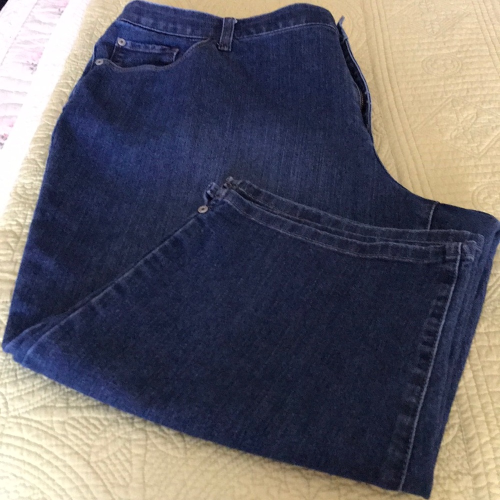 CJBanks stonewashed jean Capris SZ 20W